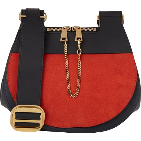 chloe drew saddle bag|chloe drew bag size comparison.